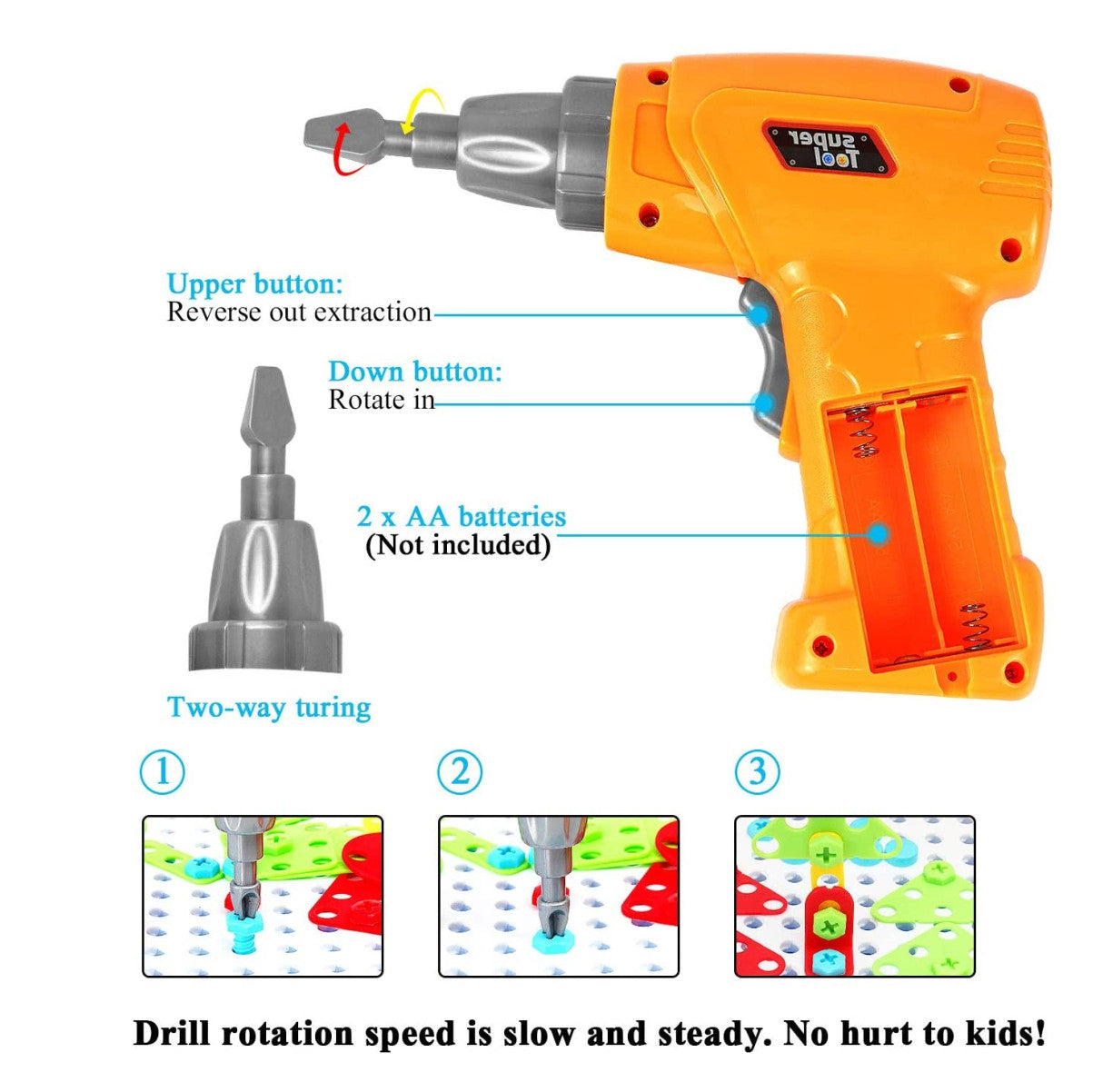 MiniDrill® Taladro de juguete para niños