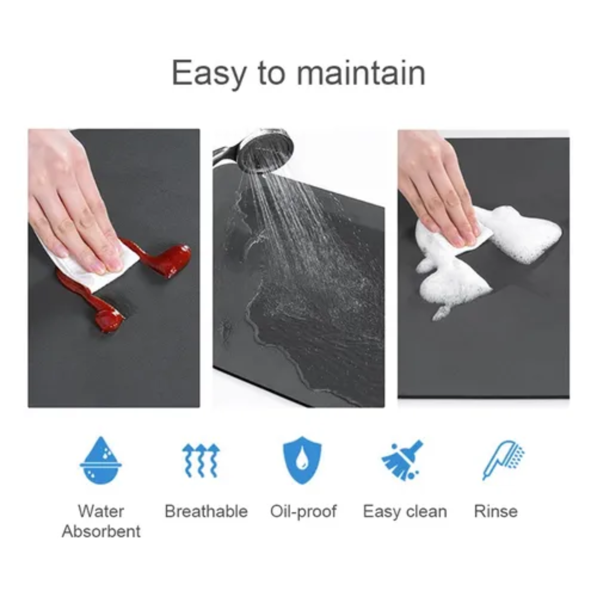 DryMat™ Tapete de Secado Rápido para Cocina – Absorbe Gotas y Mantiene tus Superficies Secas