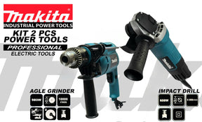 Combo Taladro percutor y Pulidora Makita