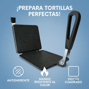 PresaPan® Haz tortillas perfectas en casa... sin esfuerzo, sin pegotes, sin fallos.