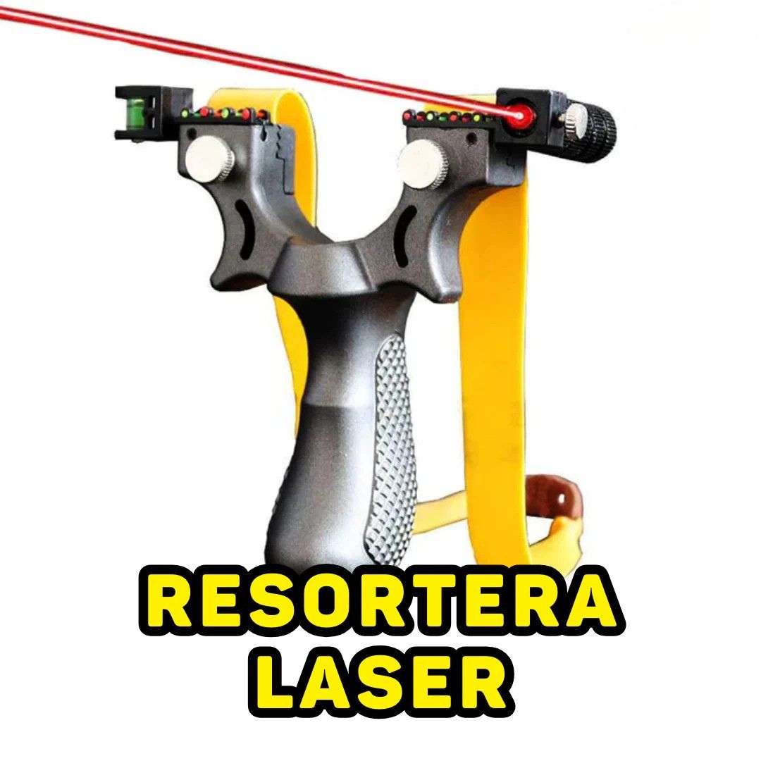 Resortera profesional de alta precisión con láser