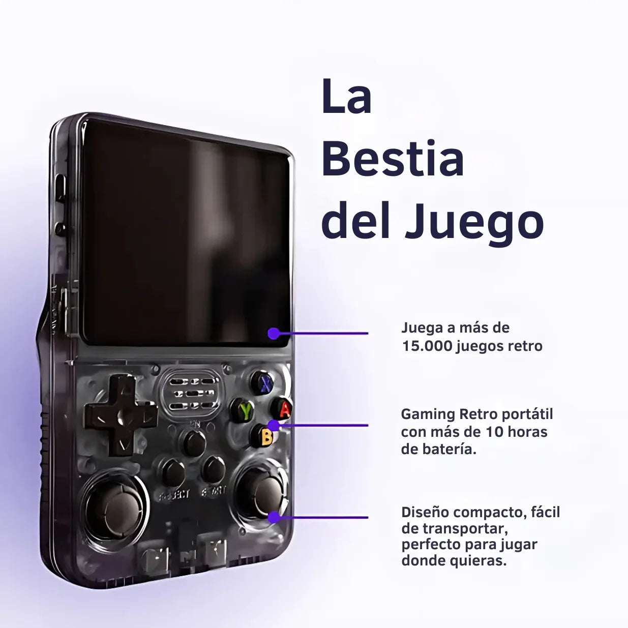 RetroGamer® BEAST. Consola de videojuegos portátil.