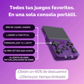 RetroGamer® BEAST. Consola de videojuegos portátil.