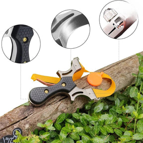 Resortera profesional de alta precisión con láser