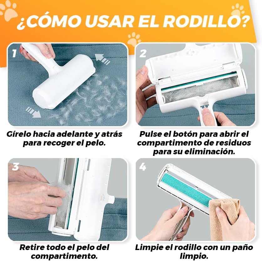 Rodillo Quitapelos De Mascotas Reutilizable | OFERTA 2x1 |