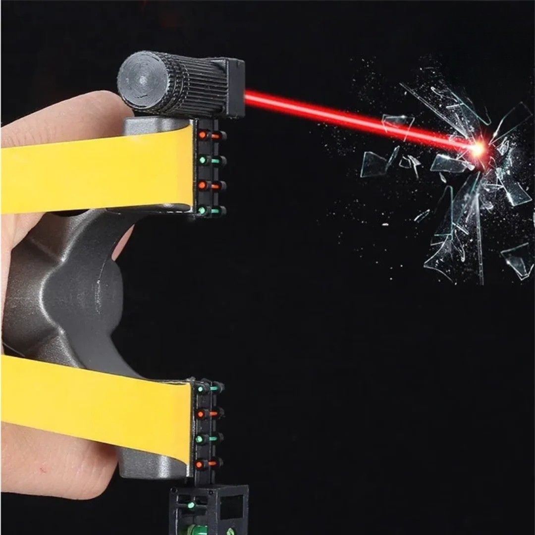 Resortera profesional de alta precisión con láser