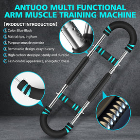 Barra de Resistencia Portátil – Entrena Pecho y Brazos en Casa