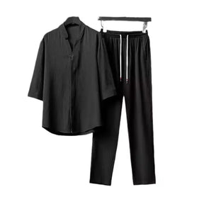 Conjuntos de lino de dos piezas para hombre