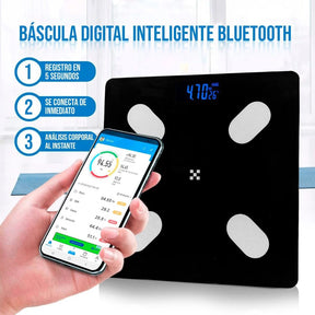 Báscula digital inteligente Bluetooth ⭐⭐⭐⭐⭐