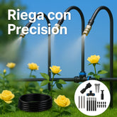 Goteo Riego Equipo con 360° Flexible Manguera
