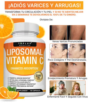 Vitamina C Liposomal:  Absorción que te renueva, resultados que se notan.