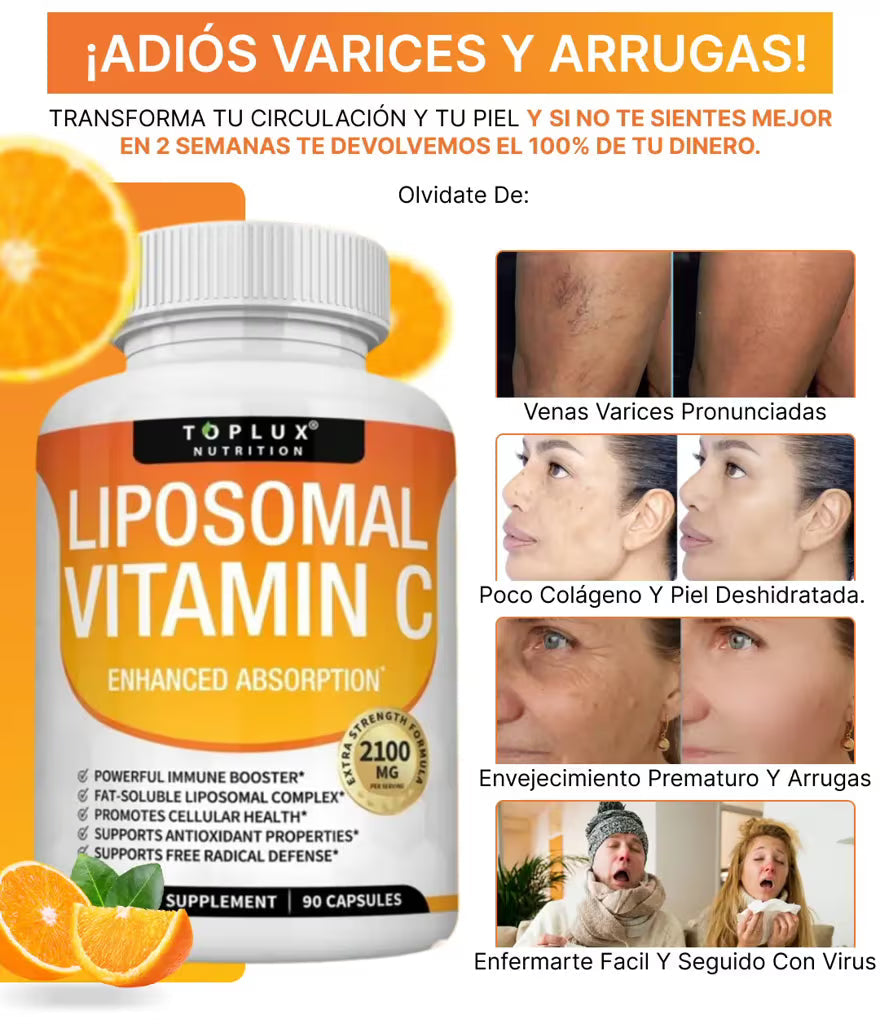 Vitamina C Liposomal:  Absorción que te renueva, resultados que se notan.