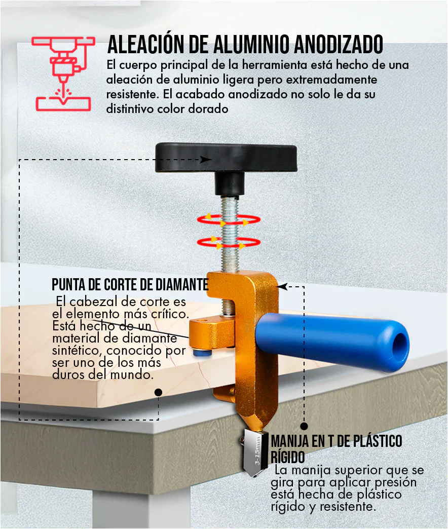 TileCut Pro™ – Corta Azulejos, Vidrio y Cerámica sin Esfuerzo ni Astillas
