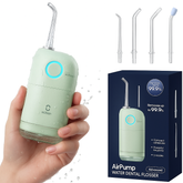 AirPump® Irrigador Dental Portatil - 4 Boquillas y Estuche.