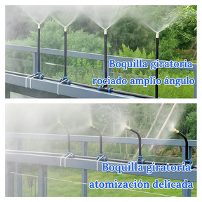 Goteo Riego Equipo con 360° Flexible Manguera