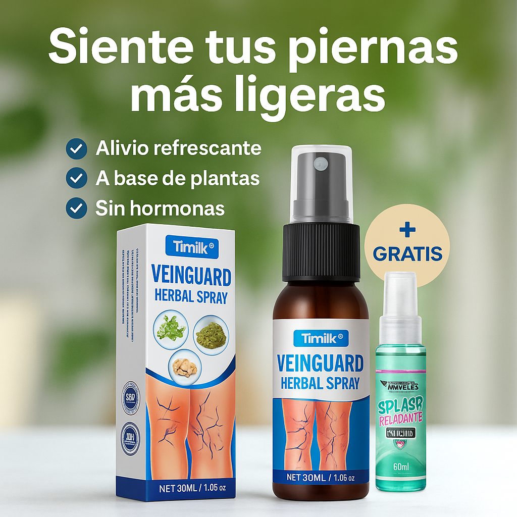 Timilk® VeinGuard Clínicamente probado para eliminar las venas varicosas en solo 7 días!