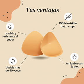 Pushpads™ Sujetadores Invisibles push-up adhesivas de doble cara