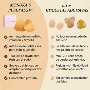 Pushpads™ Sujetadores Invisibles push-up adhesivas de doble cara
