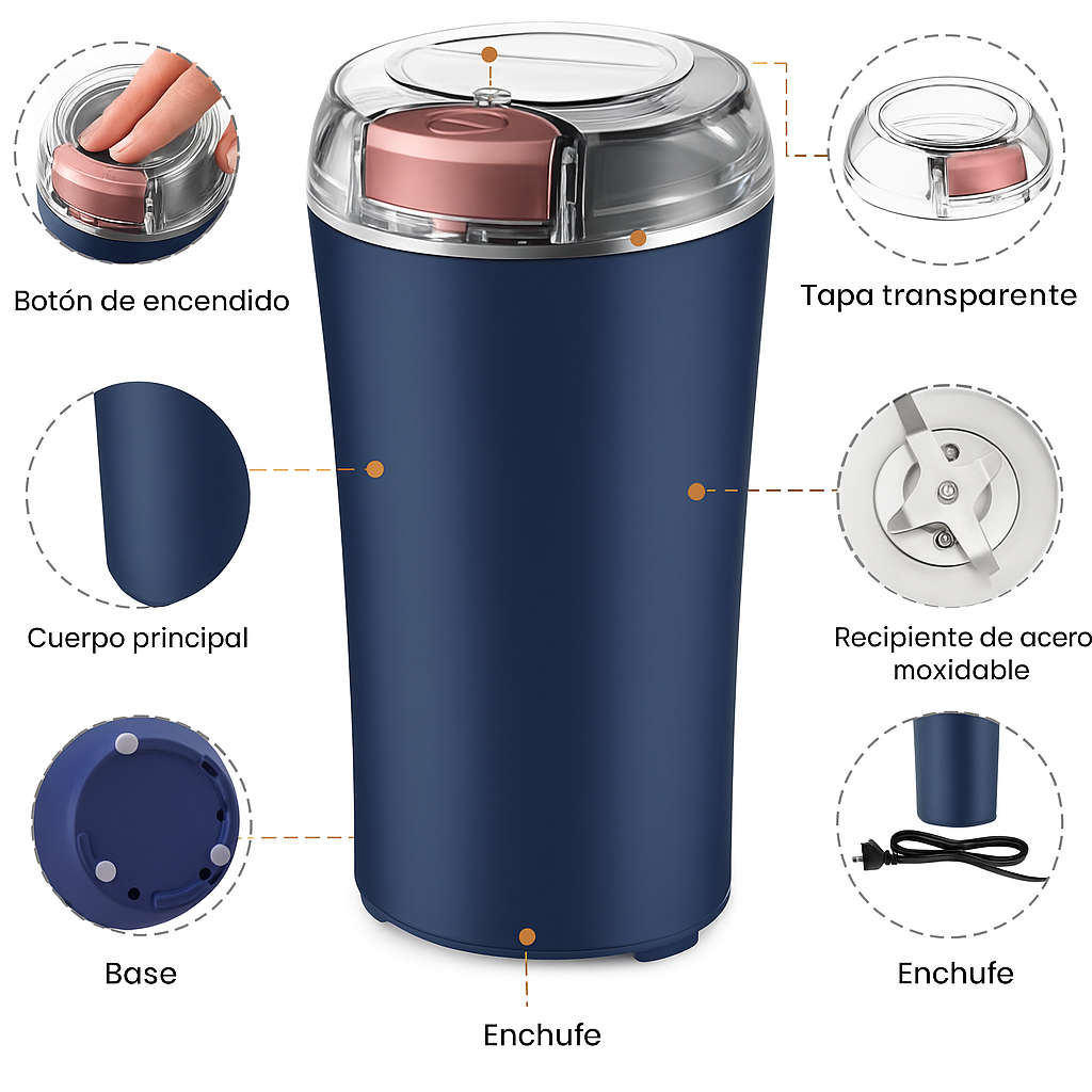 PureGrind™ – Café recién molido, perfectamente molido | Muele tus alimentos favoritos en segundos