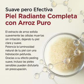 Drmelaxin Ampolla Rice Black Rice - Exfoliación suave para revelar piel luminosa