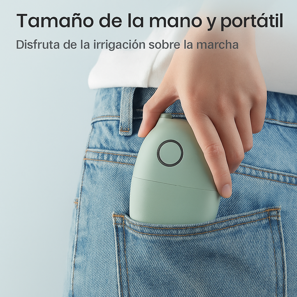 AirPump® Irrigador Dental Portatil - 4 Boquillas y Estuche.