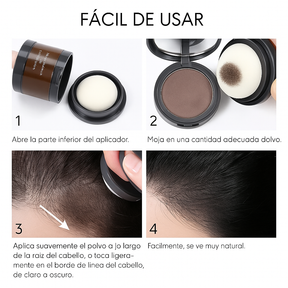 Magic Powder® Polvo mágico para la cubrir canas líneas del cabello