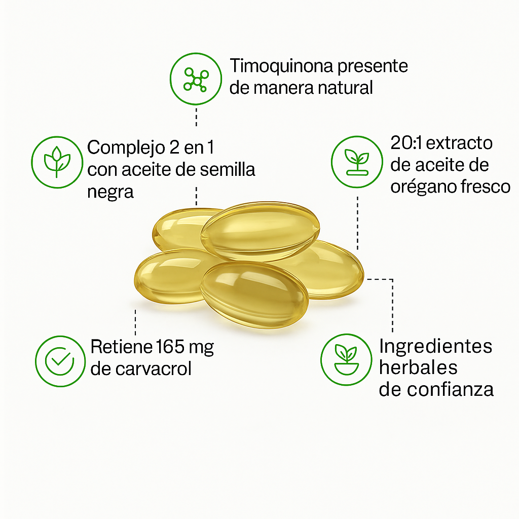 MicroElements  - Cápsulas blandas de aceite de orégano Importadas (300 cápsulas)