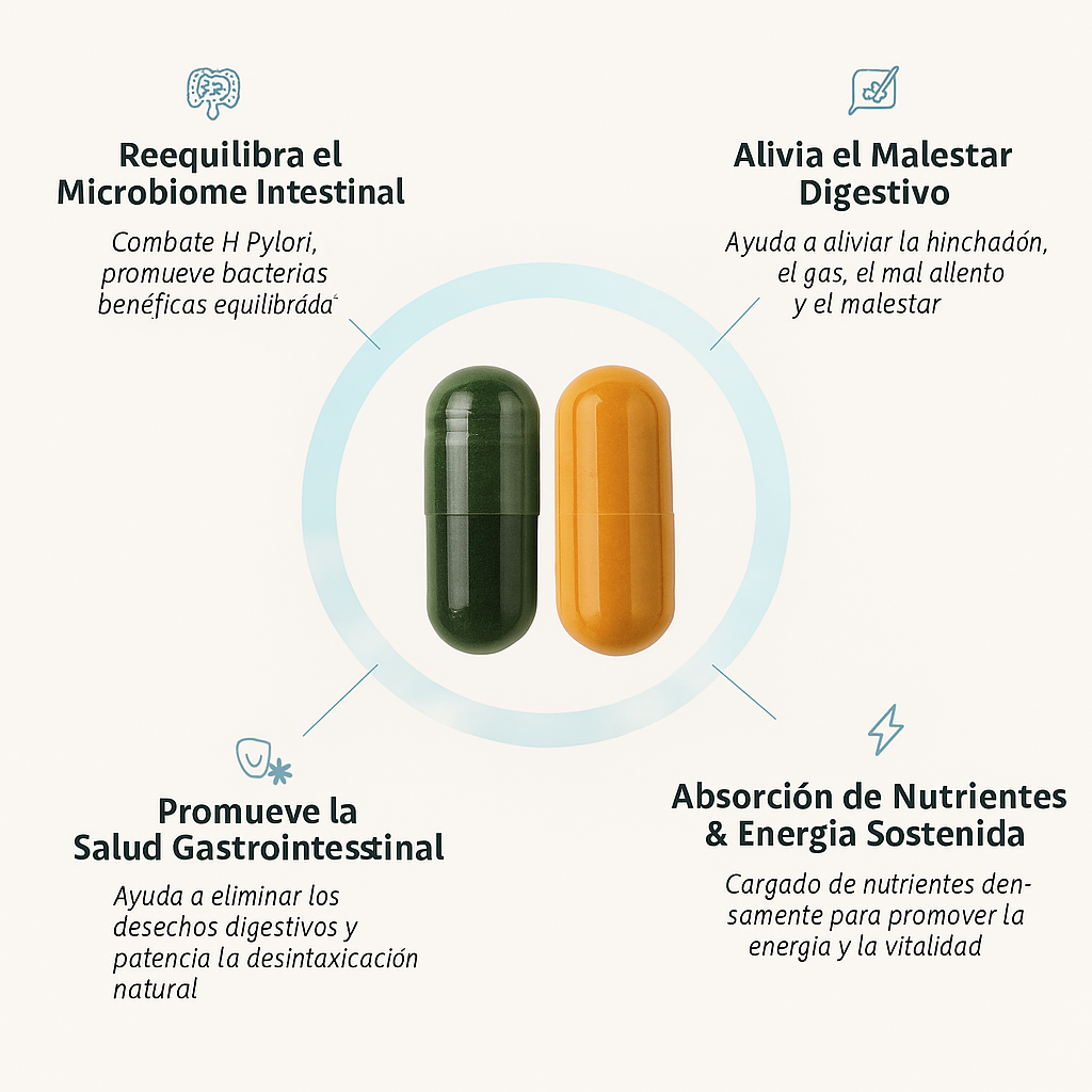 Combo Esencia Verde | Detox Natural con Spirulina & Chlorella