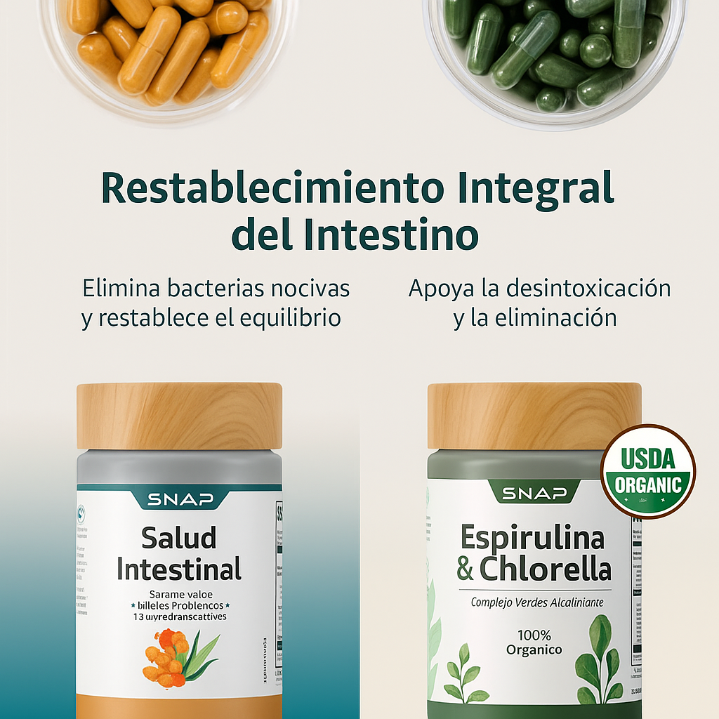 Combo Esencia Verde | Detox Natural con Spirulina & Chlorella