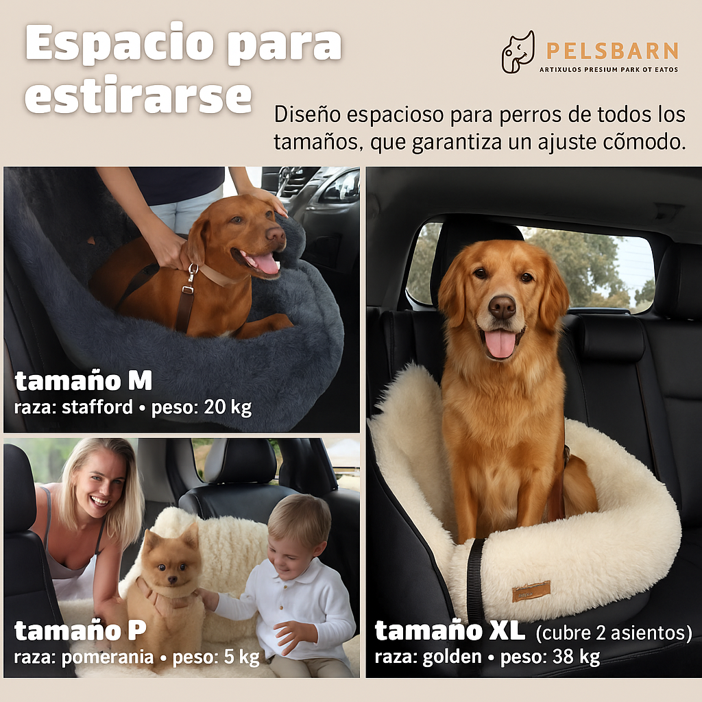 Cama protectora para el coche Fur Baby