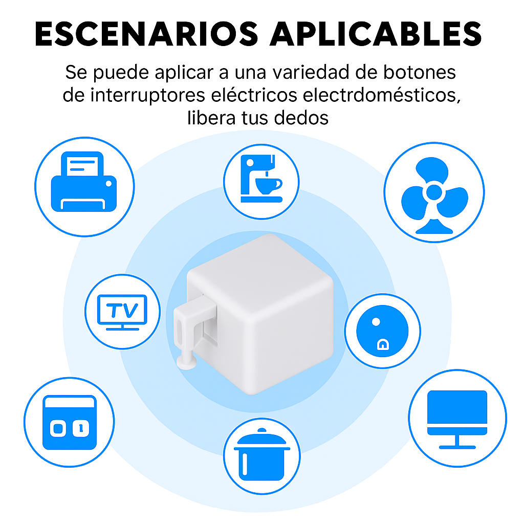 SwitchBot® Botón pulsador de interruptor de luz inteligente inalámbrico