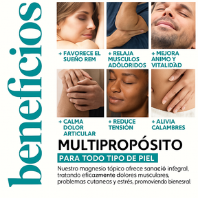 Aceite y spray de magnesio con aloe vera