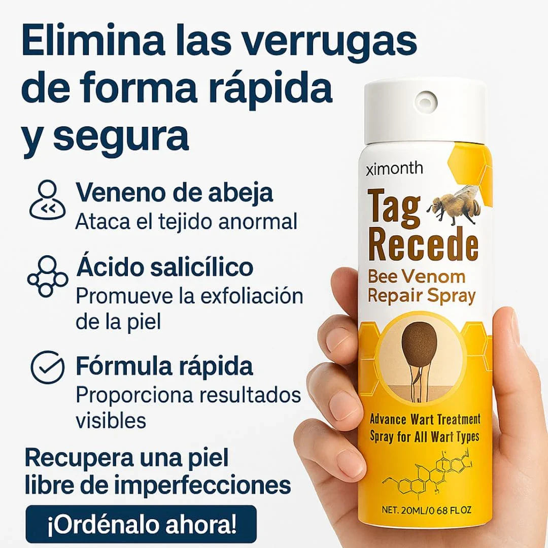 TagRecede® Spray Eliminador De Verrugas + Regalo Gratis