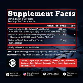 TURKESTERONE - AUMENTA TU TESTOSTERONA NATURALMENTE