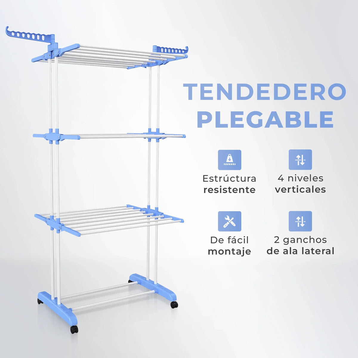 TendeX™ Seca más ropa, en menos espacio.