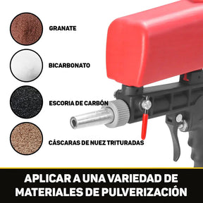 SAND BLASTER PRO® PISTOLA DE ARENA PROFESIONAL NEUMÁTICA