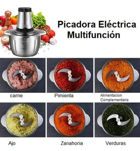 KitchenPro® Picadora Eléctrica profesional 4 en 1