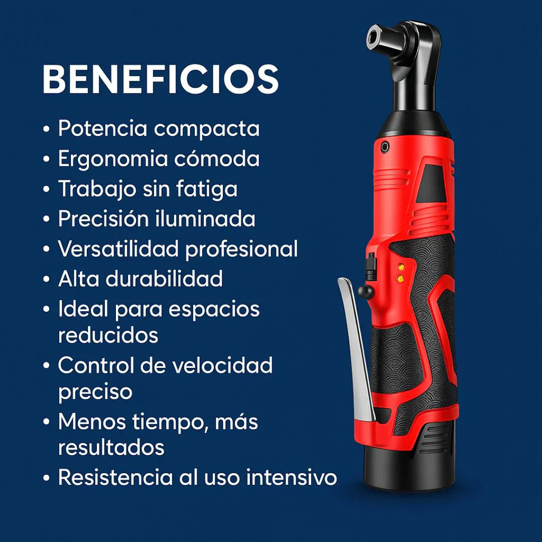 LLAVE TRINQUETE ELÉCTRICA + POTENCIA, RAPIDEZ Y COMODIDAD