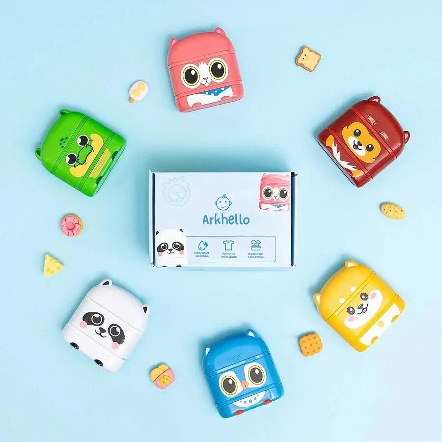 KidTimbro 2.0™ - Sello de nombre personalizado - Tinta blanca y negra