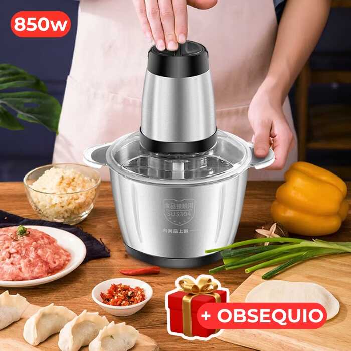 KitchenPro® Picadora Eléctrica profesional 4 en 1