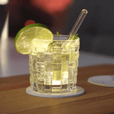 Portavasos LED luminosos PACK X4  (+) baterías de repuesto gratuitas