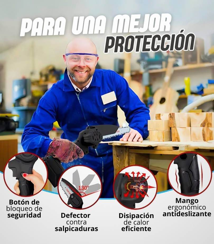 CortaPro® Mini motosierra inalámbrica y portátil